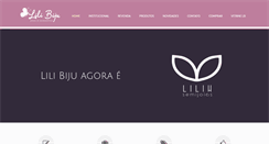 Desktop Screenshot of lilibiju.com.br
